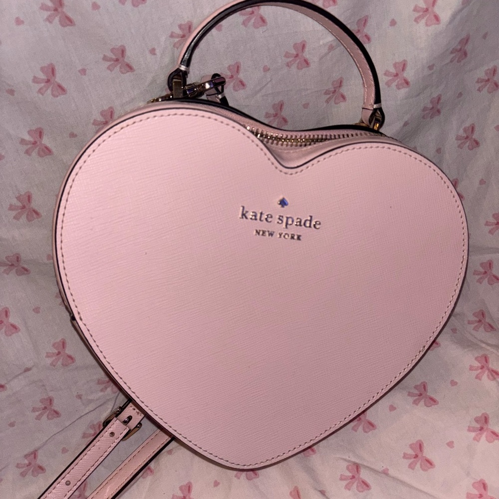 Kate Spade Pink Heart-Shaped  Bag